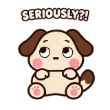 Rolling Eyes · Puppy Pals sticker from Express Yourself