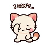 Facepalm · Kitten Club sticker from Express Yourself