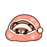 Ferret Peekaboo sticker from Pocket Friends