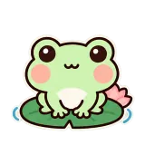 Frog Cheek Puff sticker from Pocket Friends