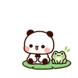 Frog Friend sticker from Garden Friends