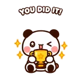 You Did It sticker from Party Time