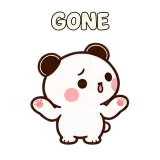 GONE · Dunno · Little Bear sticker from Express Yourself