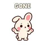 GONE · Dunno · Pocket Friends sticker from Express Yourself