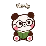Nerdy · Little Bear sticker from Chat Reactions