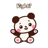 Right? · Little Bear sticker from Chat Reactions