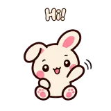 Hi! · Pocket Friends sticker from Chat Reactions