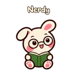 Nerdy · Pocket Friends sticker from Chat Reactions