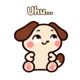 Uhu… · Puppy Pals sticker from Chat Reactions