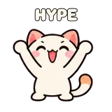 HYPE · Kitten Club sticker from Express Yourself