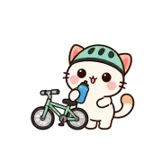 Bike Break sticker from Kitten Club
