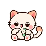 Checking the Time sticker from Kitten Club