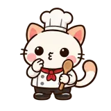 Chef's Kiss Shift sticker from Kitten Club