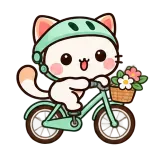 Flower Basket Ride sticker from Kitten Club