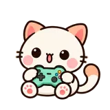 Gaming Break sticker from Kitten Club