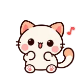 Happy Dance sticker from Kitten Club