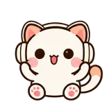 Music On sticker from Kitten Club