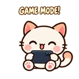 Mobile Game Mode sticker from Kitten Club