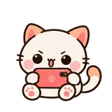 Mobile Victory sticker from Kitten Club