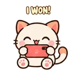 Mobile Victory sticker from Kitten Club