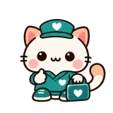 Here to Help sticker from Kitten Club