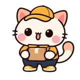 Delivery at Your Door sticker from Kitten Club