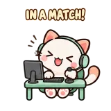 In a Match sticker from Kitten Club