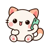 On a Call sticker from Kitten Club