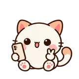 Selfie Time sticker from Kitten Club