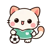 Soccer Time sticker from Kitten Club
