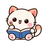 Study Session sticker from Kitten Club