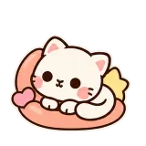 Cat Nap sticker from Kitten Club