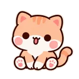 Paw Wash sticker from Kitten Club