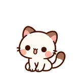 Stretchy Kitty sticker from Kitten Club