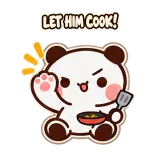 Let Him Cook sticker from Chat Reactions