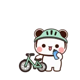 Bike Break sticker from Little Bear Days