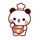 Busy Baking sticker from Little Bear Days