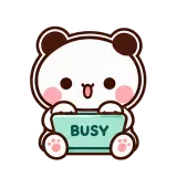 Busy Right Now sticker from Little Bear Days