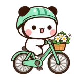 Flower Basket Ride sticker from Little Bear Days