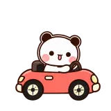 Driving Solo sticker from Little Bear Days