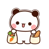 Grocery Run sticker from Little Bear Days
