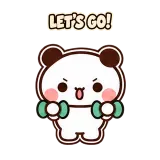Gym Time sticker from Little Bear Days