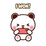 Mobile Victory sticker from Little Bear Days