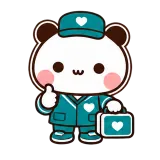Here to Help sticker from Little Bear Days