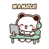 In a Match sticker from Little Bear Days