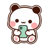 On My Phone sticker from Little Bear Days