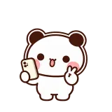 Selfie Time sticker from Little Bear Days