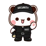 Security Check sticker from Little Bear Days