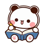 Study Session sticker from Little Bear Days