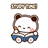 Study Session sticker from Little Bear Days